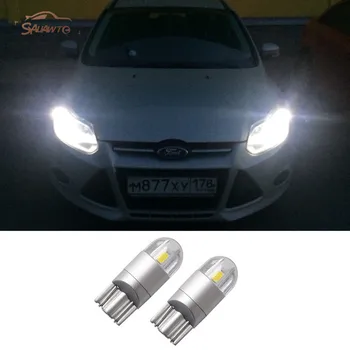 

2Pcs Car LED T10 W5W 2LED Parking Light For Ford Focus 2 1 Fiesta Mondeo 4 3 Transit Fusion Kuga Ranger Mustang KA S-max