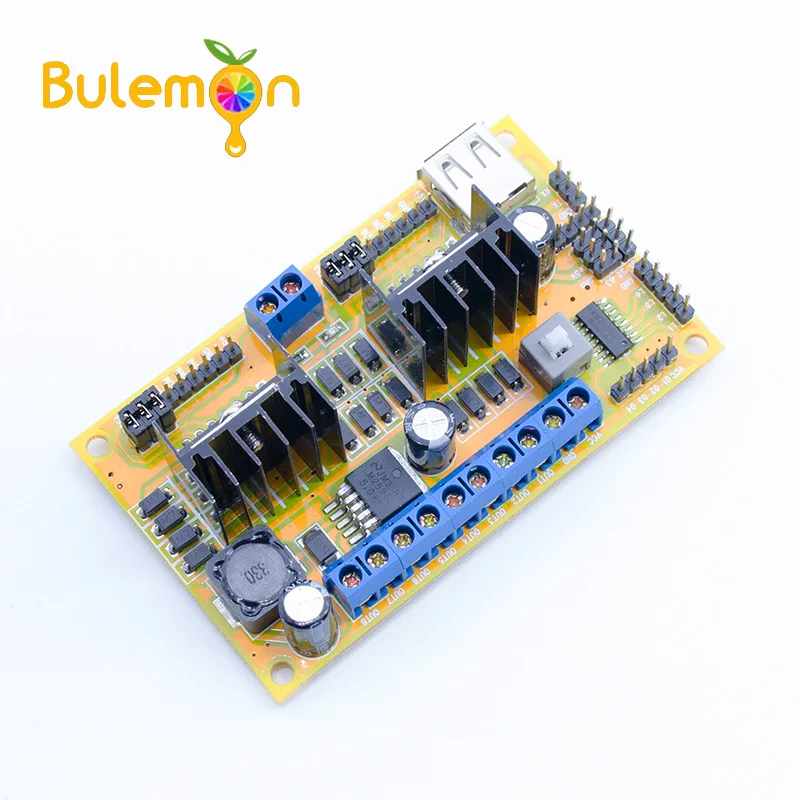 

5pcs/lot L298N Four DC Three Stepper Motor Drive / Drive Power Supply Integrated / WIFI Car Drive Board