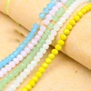 BEAUCHAMP 4*3mm perles de cristal Rondelle à facettes mélange couleur bijoux résultats entretoise Lariat boucles d'oreilles Bracelet collier accessoires ► Photo 2/6