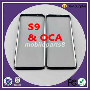 

10pcs/lot Free shipping outer Glass with oca for samsung S9 note9 note8 s8 S8plus Front Glass with oca Replacement OEM quality