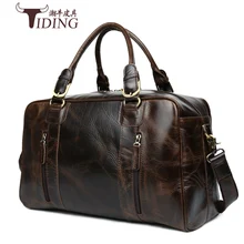 Мужские дорожные сумки из коровьей кожи новые европейские мужские деловые универсальные повседневные большие дорожные сумки из натуральной кожи мужские сумки