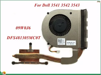 

High Quality And Silent Laptop CPU Cooling Fan + Heatsink For Dell 3541 3542 3543 CN-09W0J6 09W0J6 DFS481305MC0T FC39 DC5V 0.5A