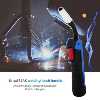 

15AK MIG MAG Torch Gun European Style Welding Gun Professional 15AK Argon Arc Welding Torch Head Anti-skid Handle