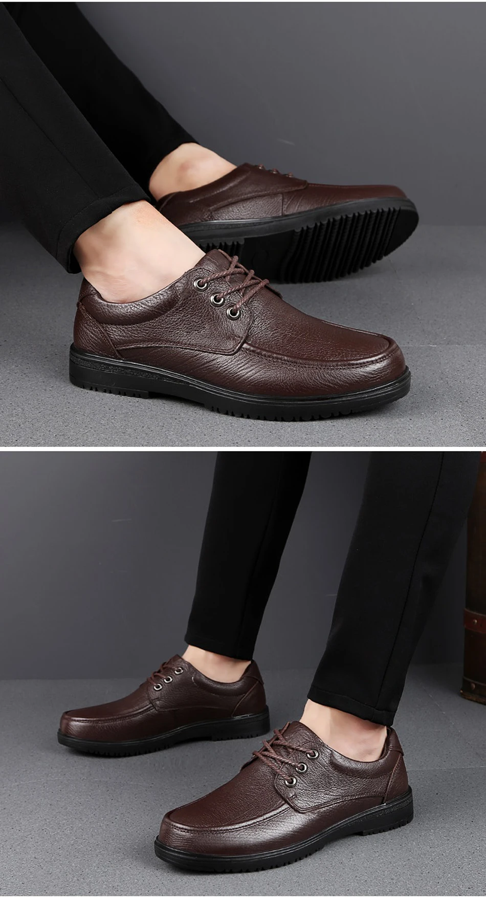 2019 Новые Мужские модельные туфли из натуральной кожи, классические черные и коричневые туфли из коровьей кожи, мужские деловые туфли