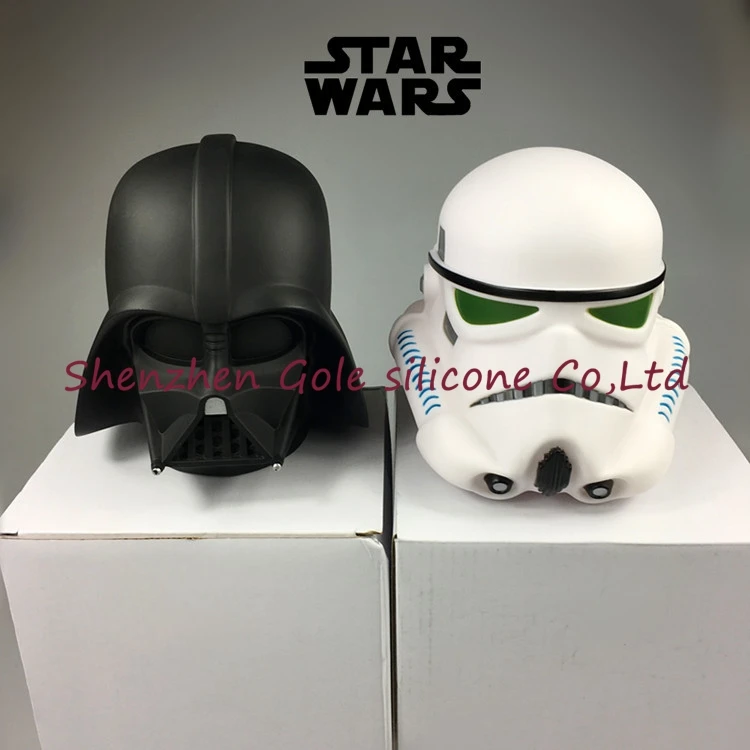 2pcs 14cm Star Wars New Cute Darth Vader Stormtrooper Coin Box Piggy