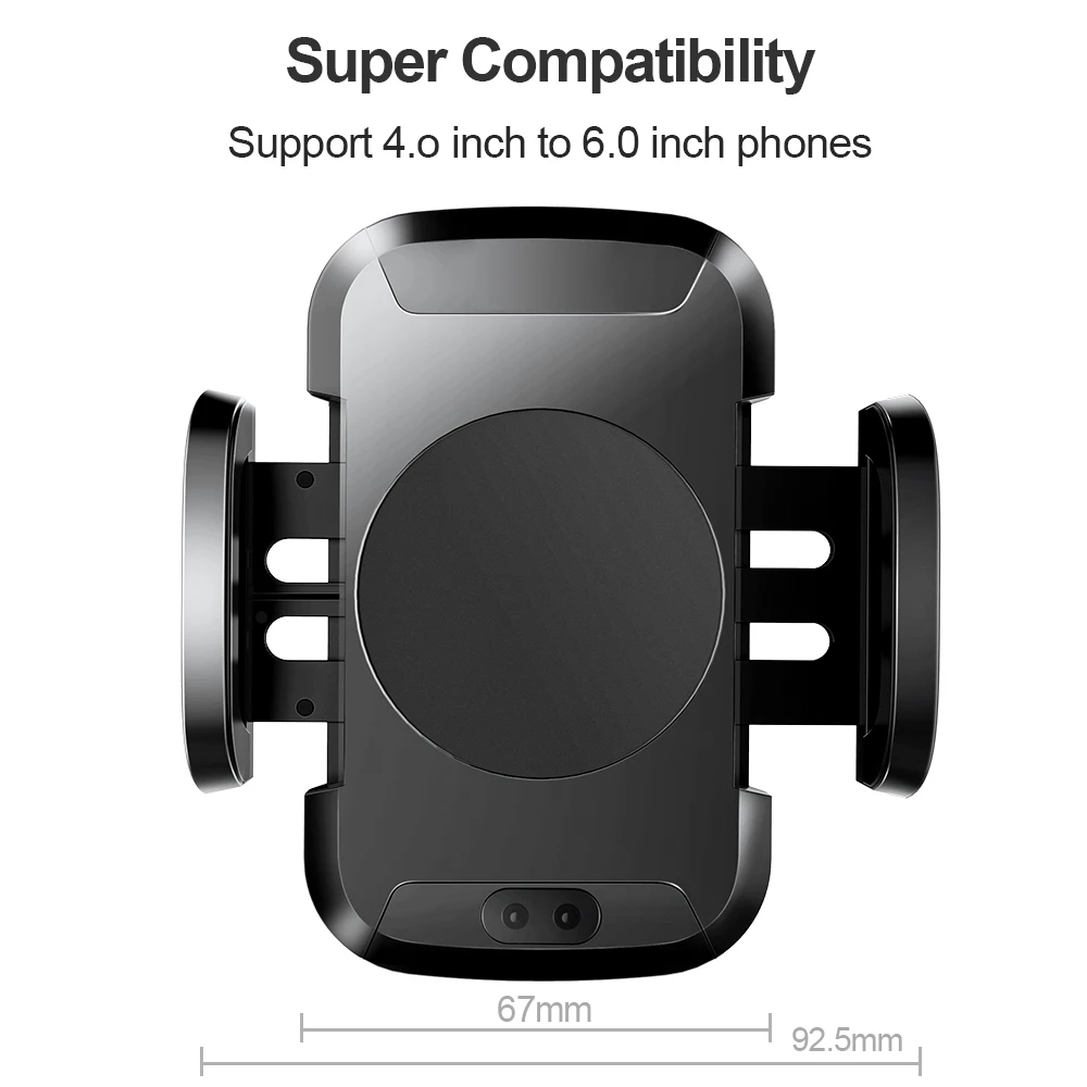 TOMKAS автомобильное Qi Беспроводное зарядное устройство 10 Вт для iPhone X XS Max XR samsung Автомобильный Держатель датчика автомобильное беспроводное зарядное устройство Быстрая зарядка док-станция