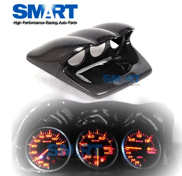 Carbon Fiber JDM 52mm/60mm Gauge Dashboard for 02 07 Subaru Impreza WRX STI on