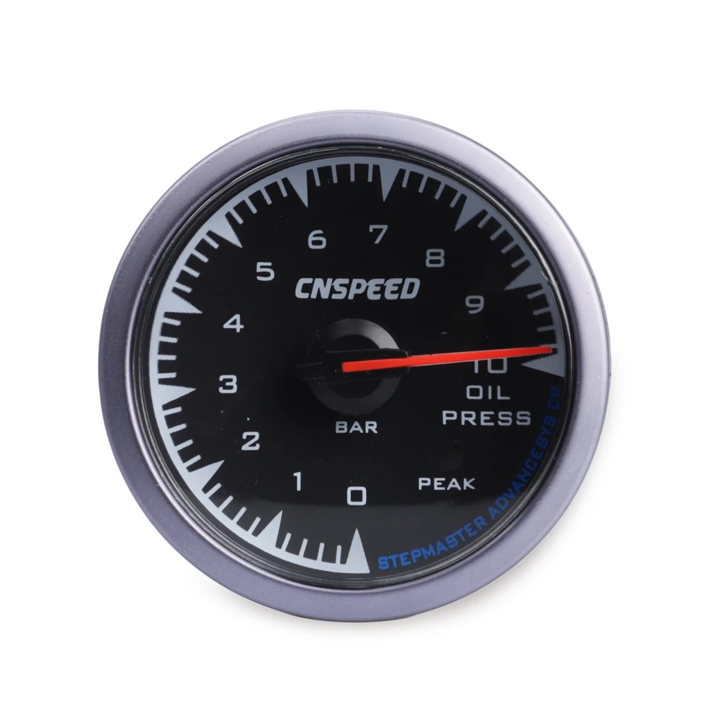 CNSPEED Акула штифт 2 5 &quot60 мм 12 В Масляный Пресс измеритель давления масла 0 10 бар для