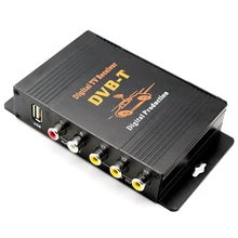 Автомобильный DVB-T ТВ приставка ТВ приемник двойной тюнер высокоскоростной Mpeg4 Автомобильный цифровой ТВ тюнер для автомобиля DVD авто мобильный DVB-T приемник комплект