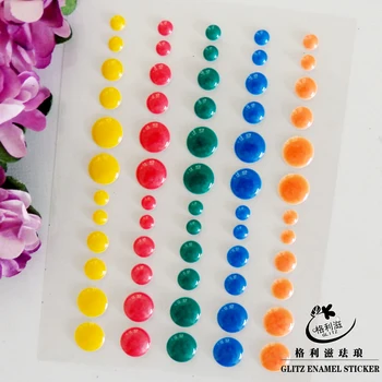 

Sugar Sprinkles Self-adhesive Enamel Dots Resin Sticker for Scrapbooking/DIY Crafts /card Making Decoration