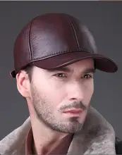 HL032 Новые Мужские женские 100% Натуральная Кожа Бейсбол Cap/Головные Уборы Для Гольфа