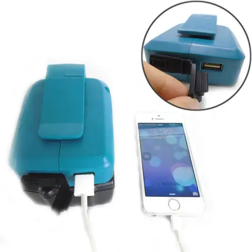 

DEAADP05 USB Power charger adapter converter and Devices Charger compatible for Makita 18V 14.4V Lithium-Ion battery