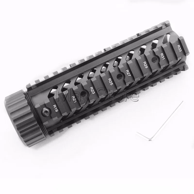 Охота Стиль AR тактические середины Длина 7 "/9"/12 "10 Бесплатная Float Quad Rail handguard Picatinny Труба подходит M16 M4 AR-15