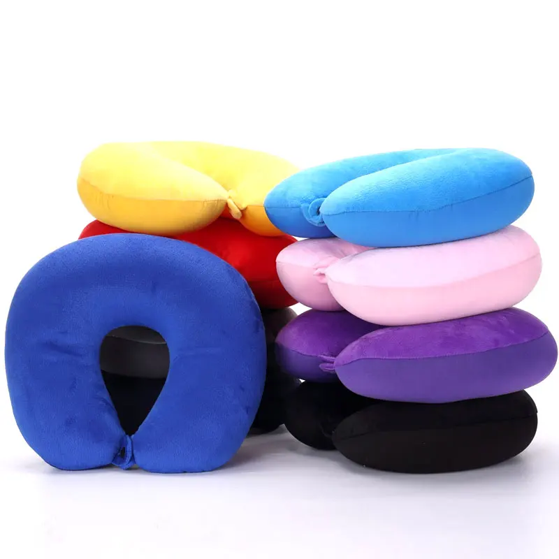 

U Shaped Travel Pillow Particles Neck Car Plane Pillows Soft Cushion Home Outdoor Textile HG99