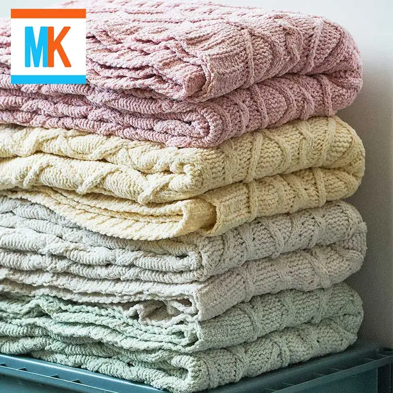 

Blanket Super Warm Soft Blankets Throw on Sofa/Bed/Plane Travel Patchwork Solid Bedspread Wearing Manta Pelo Weighted Blanket