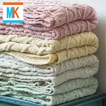 Blanket Super Warm Soft Blankets Throw on SofaBedPlane Travel Patchwork Solid Bedspread Wearing Manta Pelo Weighted Blanket
