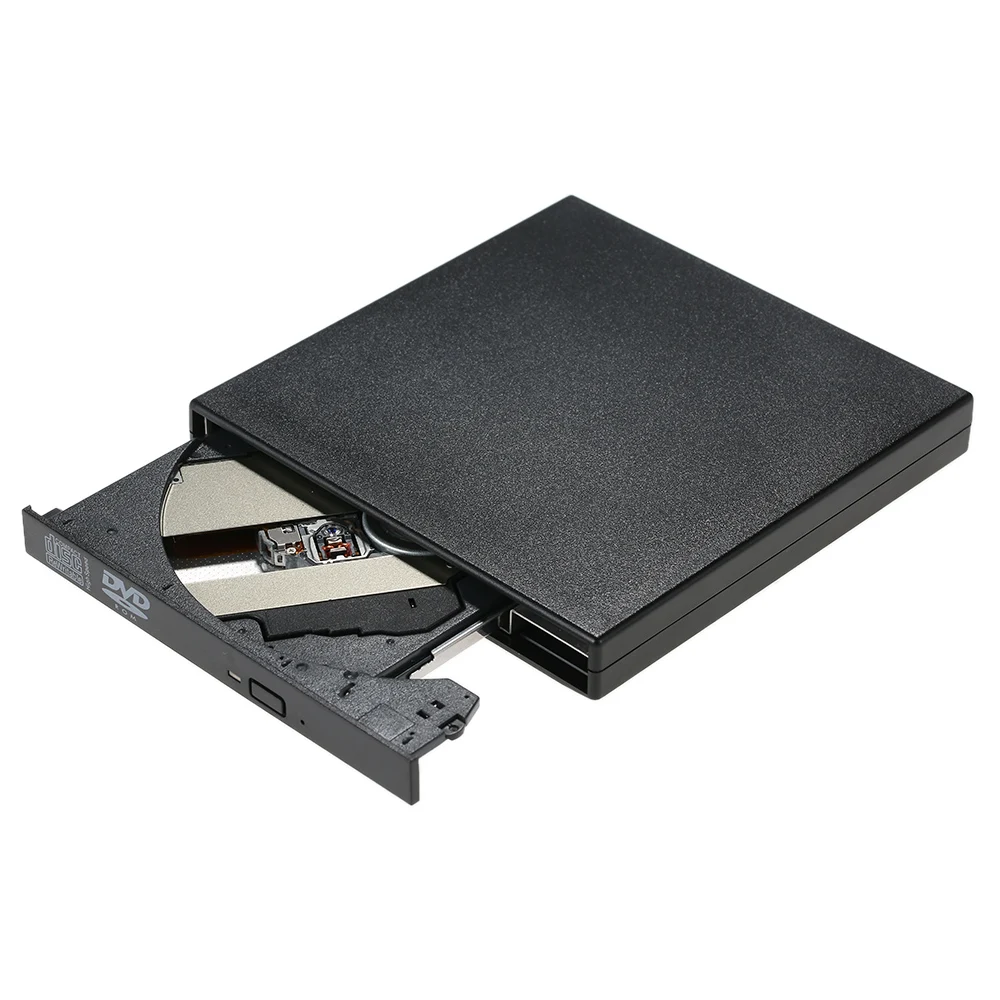 USB 2,0 портативный тонкий внешний DVD/CD-RW оптический диск ридер писатель плеер с комбо CD-RW горелкой для ноутбука ПК рабочего стола