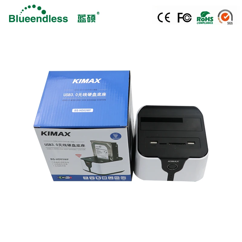 Пластиковый ssd hdd sata usb3.0 wifi док станция жесткий диск корпус внешний накопитель