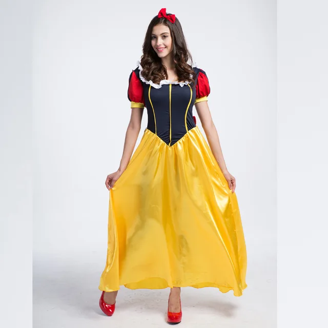 sexy princess snow white costume adult plus size cosplay roupas plus size carnival costumes