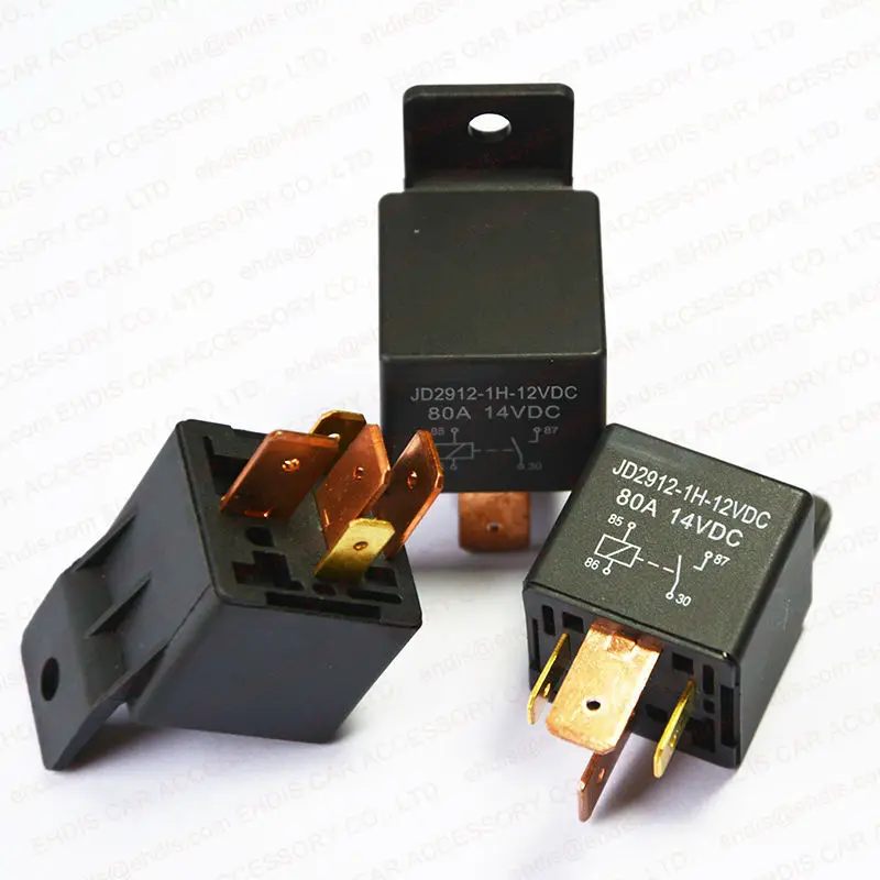 KH Car Truck Motor Relays 12V/24V DC 80A 5PIN Adjustable Flasher Relay