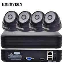 CCTV System 4CH kit 720P/960P/1080P Surveillance IP CAMERA KIT 2.0 HDMI P2P ONVIF 4CH NVR + 4pcs 48IR LEDS DOME IP camera