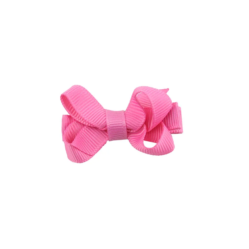 High quality Lovely Hair Clip Girls Hair Bows Hairpins Grosgrain Ribbon hair clips kids hair accessories  (14)