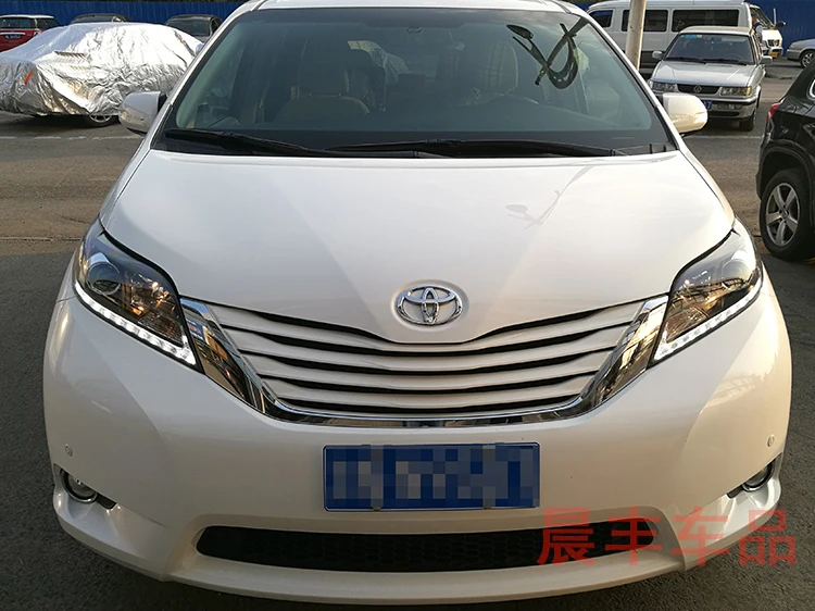 Автомобильные фары для Toyota Sienna светодиодный налобный фонарь 2011 2012 2013- год Стиль forsienna лампы передних фар