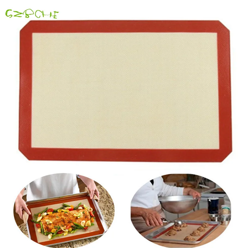 1 pc Glass Fiber Silicone Baking Mat Non Stick Pastry Mats Macarons Pad