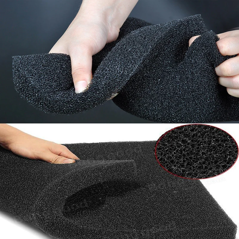 

50*50*2cm Practical Biochemical Cotton Filter Aquarium Fish Tank Pond Foam Sponge Filter Black Fish Tank Filters & Accessories