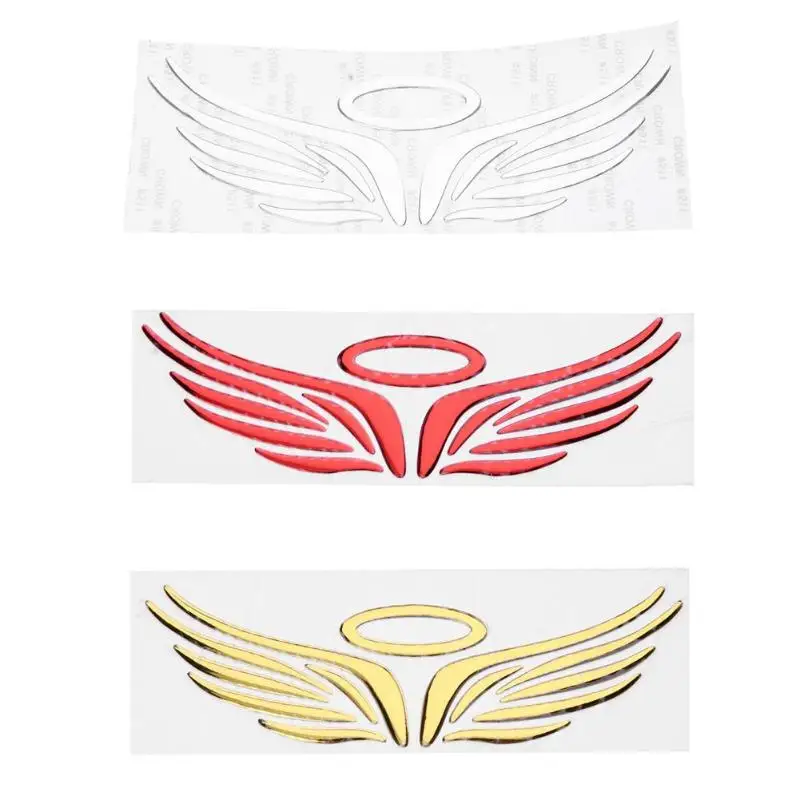 

VODOOL Car Motorcycle Sticker Self Adhesive Car Angel Wing Car Sticker 3D Car Body Sticker Racing Decal for Universal Motorcycle