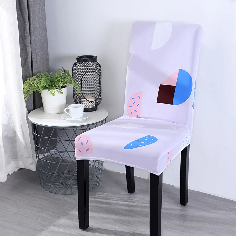Monily 1 шт. чехол на стул в скандинавском минималистичном стиле для офиса и кухни чехол на стул с геометрическими цветами защитный чехол на стул для столовой - Цвет: 8