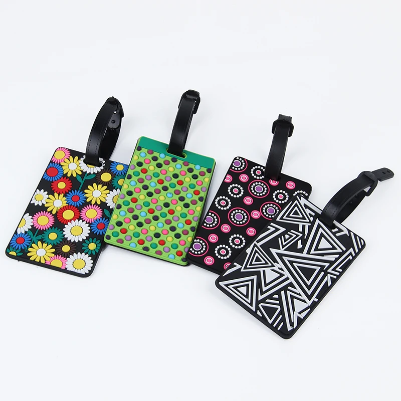 JULY'S SONG Hot sale Suitcase Luggage Tags Flower Design ID Tag Address Holder Identifier Luggage Label Travel Accessories JULY'S SONG Hot sale Suitcase Luggage Tags Flower Design ID Tag Address Holder Identifier Luggage Label Travel Accessories