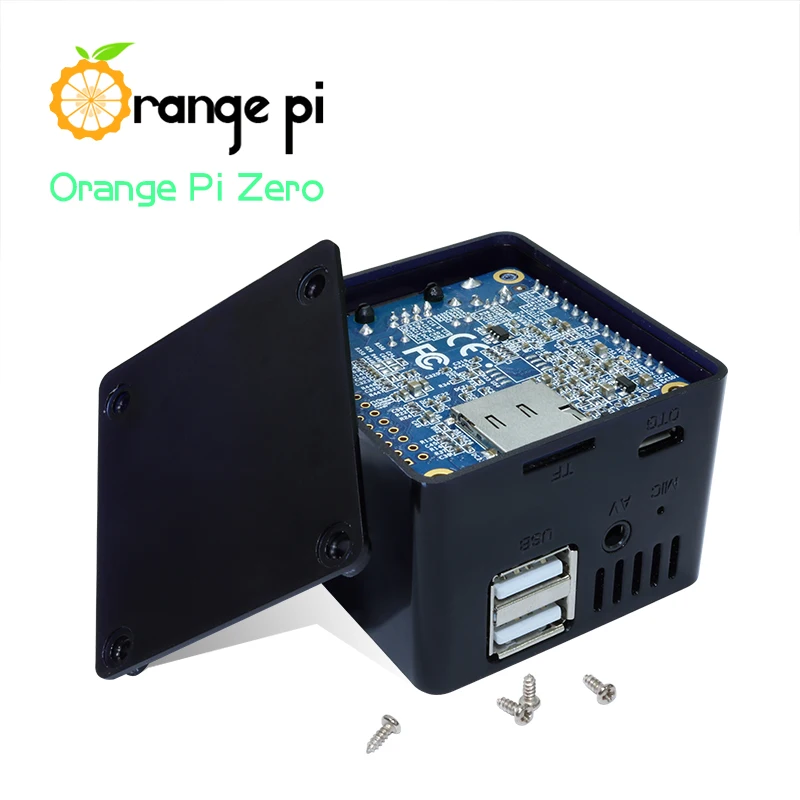 Orange Pi zero LTS комплект 6: orange Pi zero LTS 512 МБ+ плата расширения+ черный чехол макетная плата для Raspberry Pi