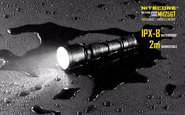 Presente do Feriado Recarregável para Bicicleta ao ar Desconto Nitecore Equitação Conjunto 1000lm Lanterna Livre Portátil Tocha Mh25gt 16 Luzes e Iluminação