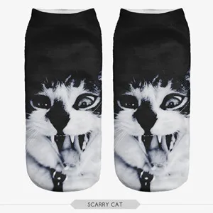 ZHBSLWT модные 3D принт носки в стиле Харадзюку для женские носки Повседневное злой Леопард полиэстерные носки; сезон весна-осень; Лидер продаж-010 - Цвет: 10