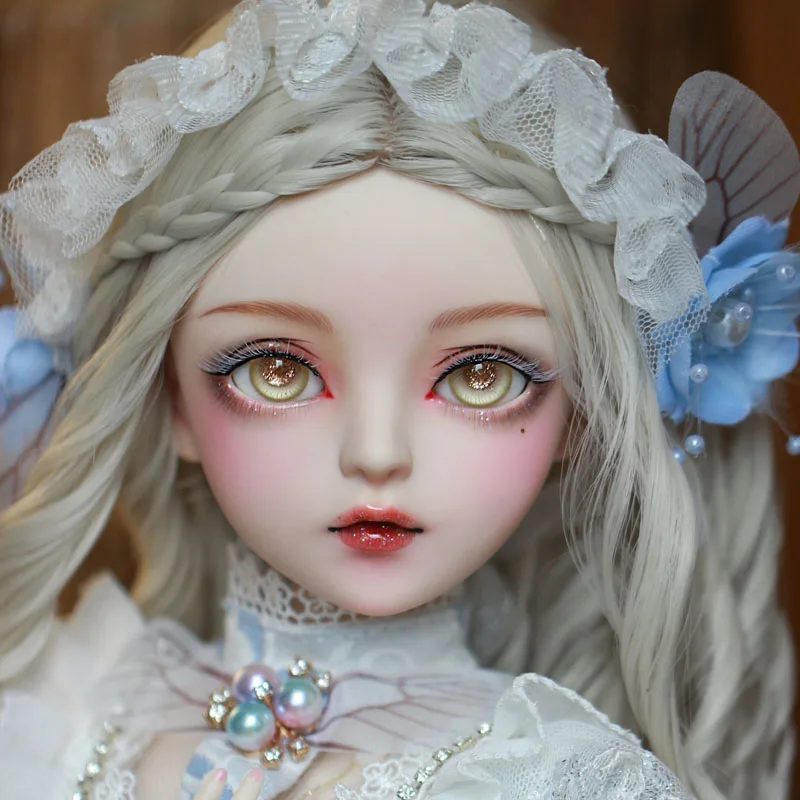 Bebe reborn bjd мяч шарнирная кукла подарки для девочки ручная роспись макияж полный набор лолита/принцесса кукла с одеждой бабочка фея