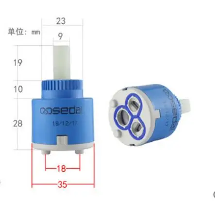 Top High Quality Spainish Sedal 35mm/40mm Size Faucet Ceramic Cartridge,Faucet Valve with 500000 times no leak