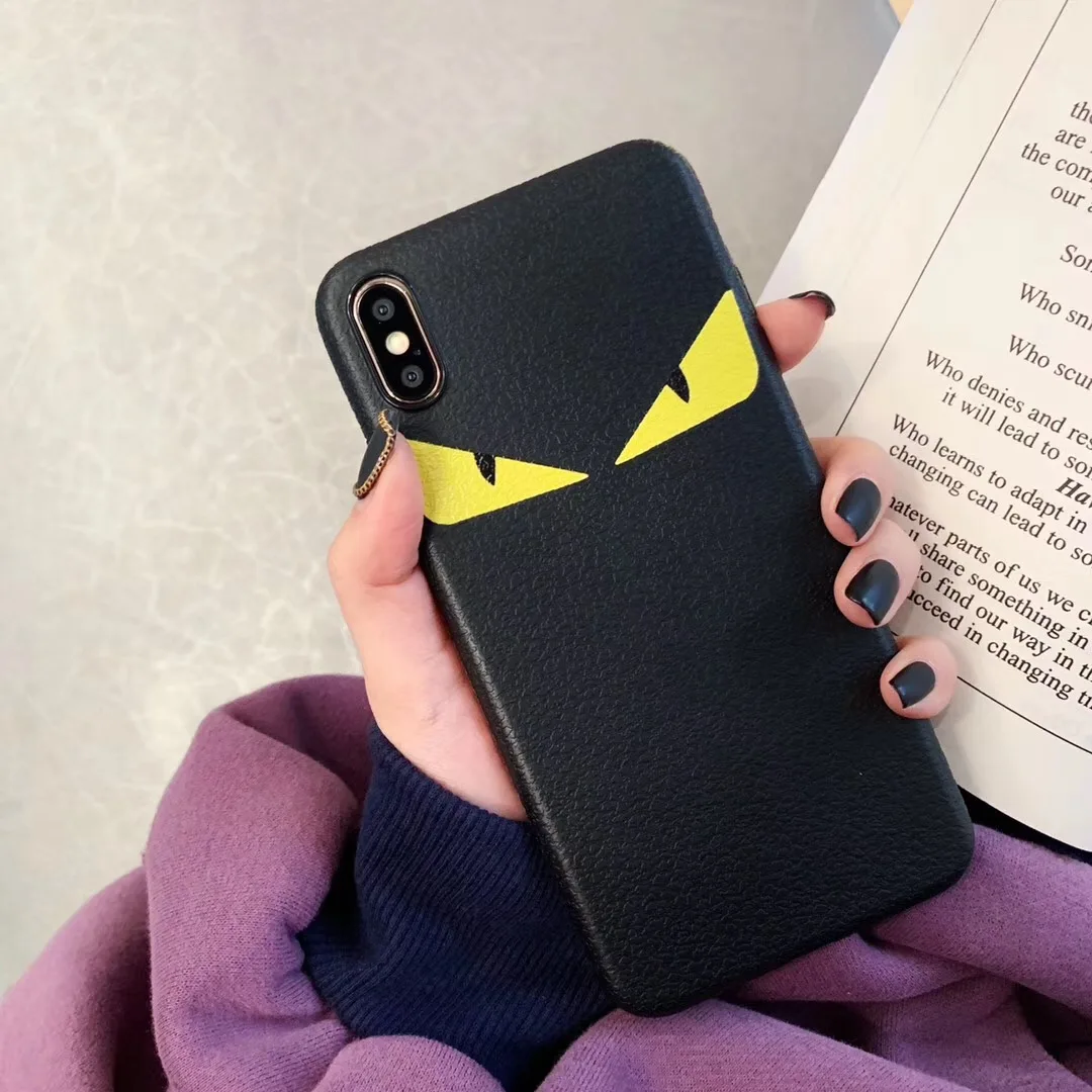 

Demon Eye Case For Iphone 6S 7 8 plus 11 XS Pro MAX X XR Phone Cover Luxury 3d Pattern Silicone Fashion Italy Luxury Brand Coqu