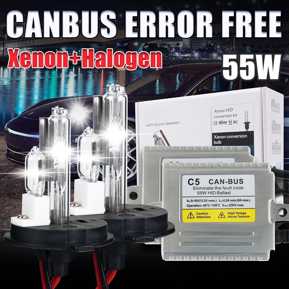 H4 ксеноновый комплект Canbus 55 Вт 12 В галогенные и ксеноновые HID Комплект H4-2