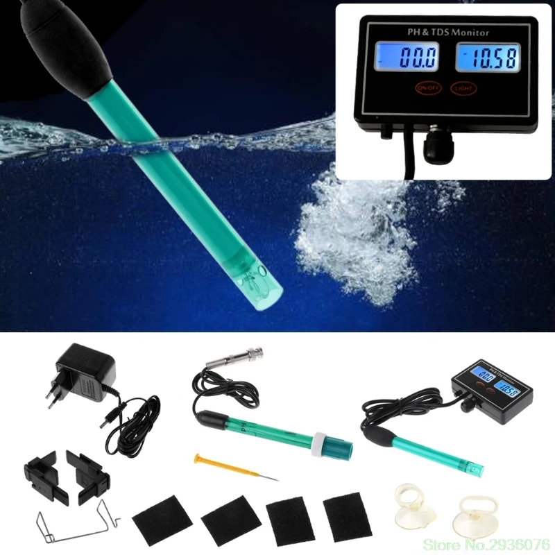 

2 In 1 Digital PH TDS Meter Monitor Aquarium Online Water Quality Tester Analyzer