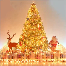 

1set 2.4m large Christmas tree decoration set gold decoration pine needles Christmas tree Christmas decorations for home Market