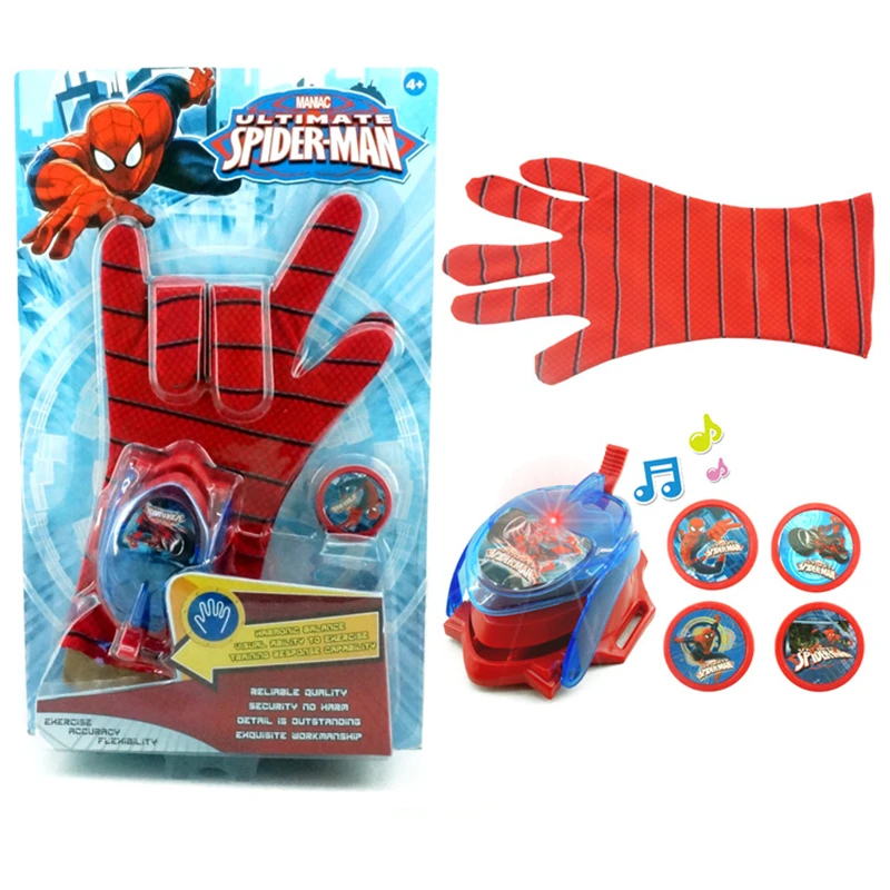 خارقة سبايدرمان تأثيري قفاز وامض السبر أطفال لعبة سبايدرمان قفاز قاذفة 4 تحلق القرص خارقة سبايدرمان تأثيري قفاز وامض السبر أطفال لعبة سبايدرمان قفاز قاذفة 4 تحلق القرص