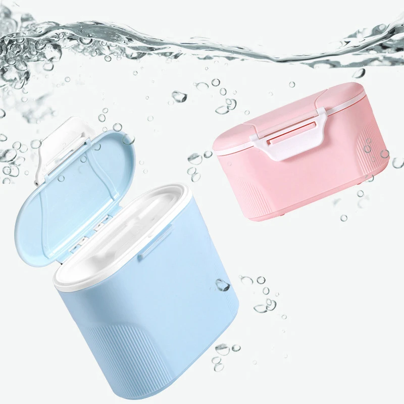 

Babies Milk Powder Container Portable Formula Food Storage Dispenser Infants Sealed Box with Spoon Portable Go-out Large Storage
