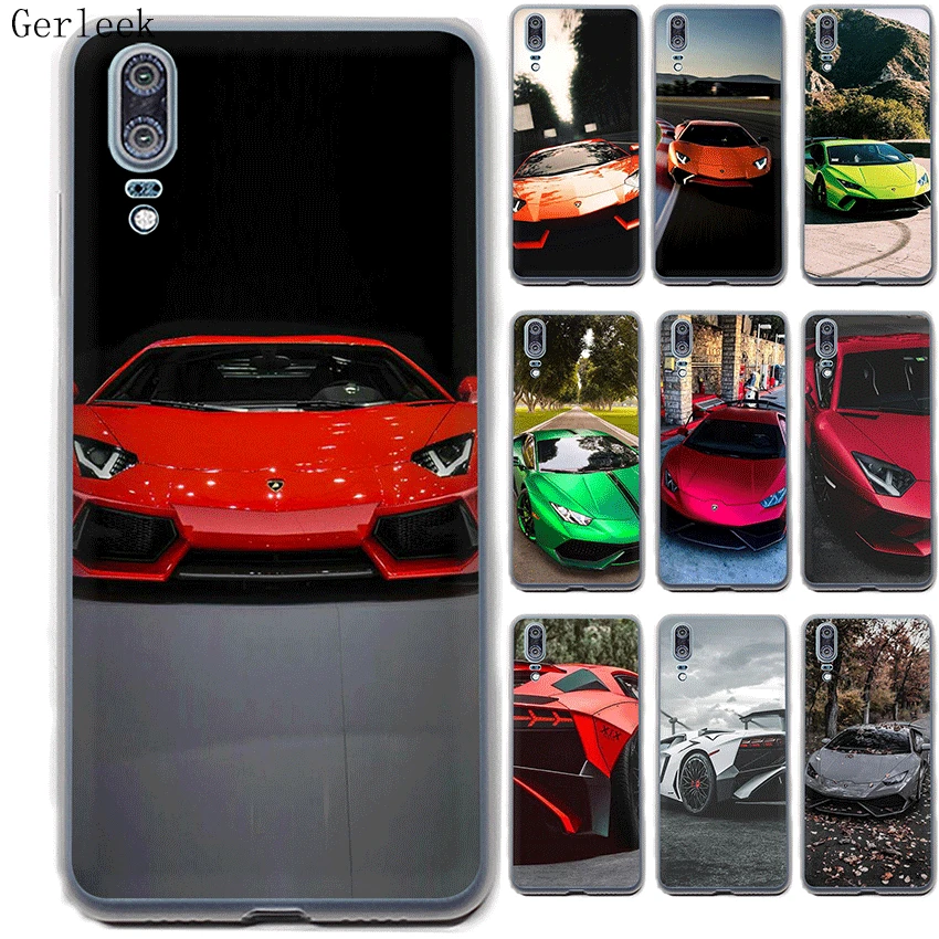 Чехол для спортивного автомобиля Desxz Lamborghini Huawei Honor 6A 6C 7A 7X 8 9 Lite 9i 10 Play 8C Note жесткий