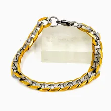 Luxxisskid браслеты дружбы для женщин Рок Стиль Золото Смешанные Серебряные ширина 6 мм 8 мм 10 мм длина 21 см толстые цепи браслеты