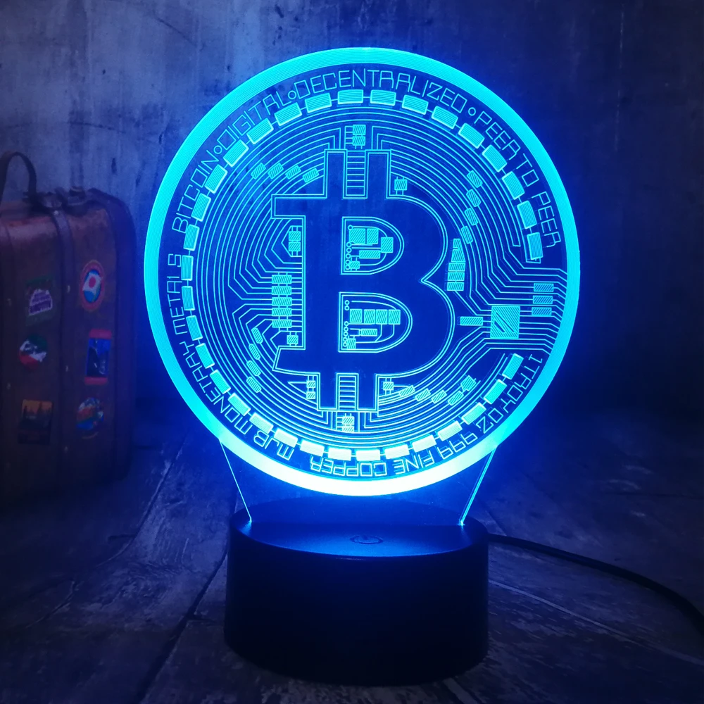 Novelty Bitcoin 3D Lamps - guaranteed to light the way while Hodling BTC