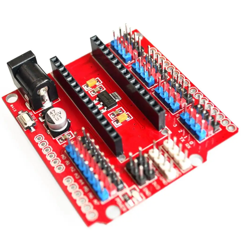 

Multi-Function Nano Shield Expansion Board for Electric DIY SCM - Orange + Black (NANO SHIELD) For nano 3.0