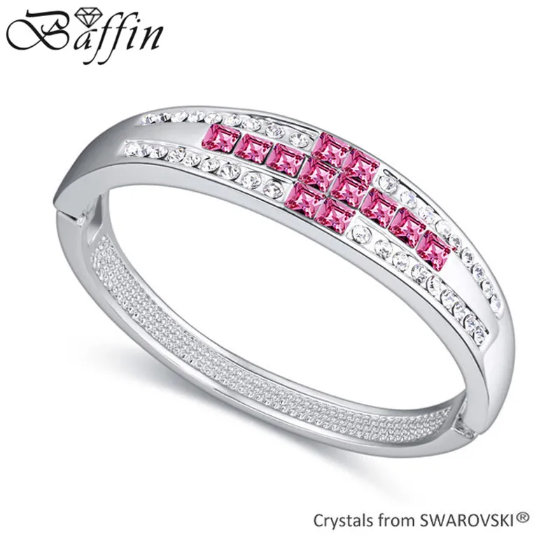 

Baffin Crystals Pave Bangles Bracelet Crystal from Swarovski Women Statement Party Jewelry