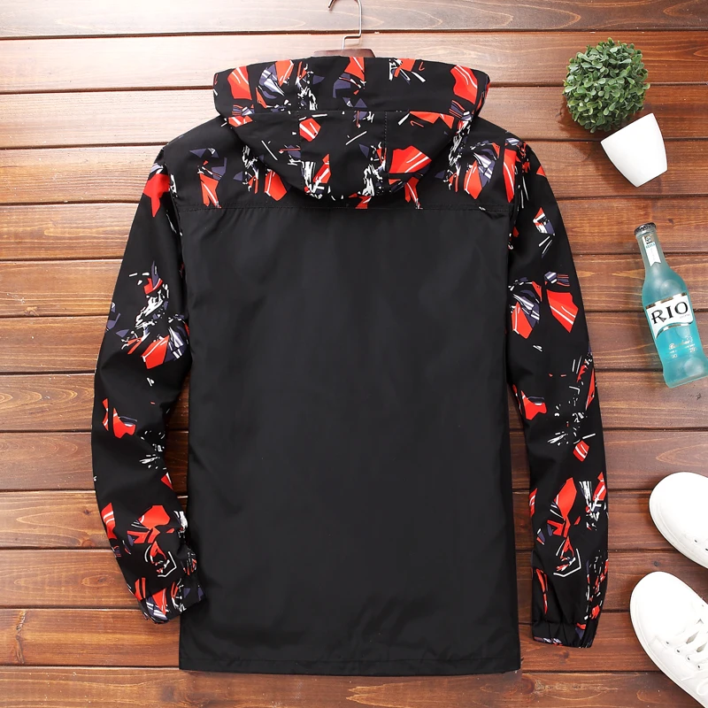  Plus 10XL 9XL 8XL 7XL 6XL Men's Jackets Camouflage Military Hooded Coats Casual Zipper Male Windbre