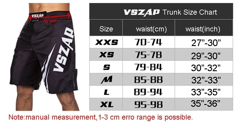 VSZAP Boxing Shorts MMA Boxing Men's Muay Thai Boxing Shorts Printing MMA Shorts Fight Grappling Short Polyester Kick Gel Thai